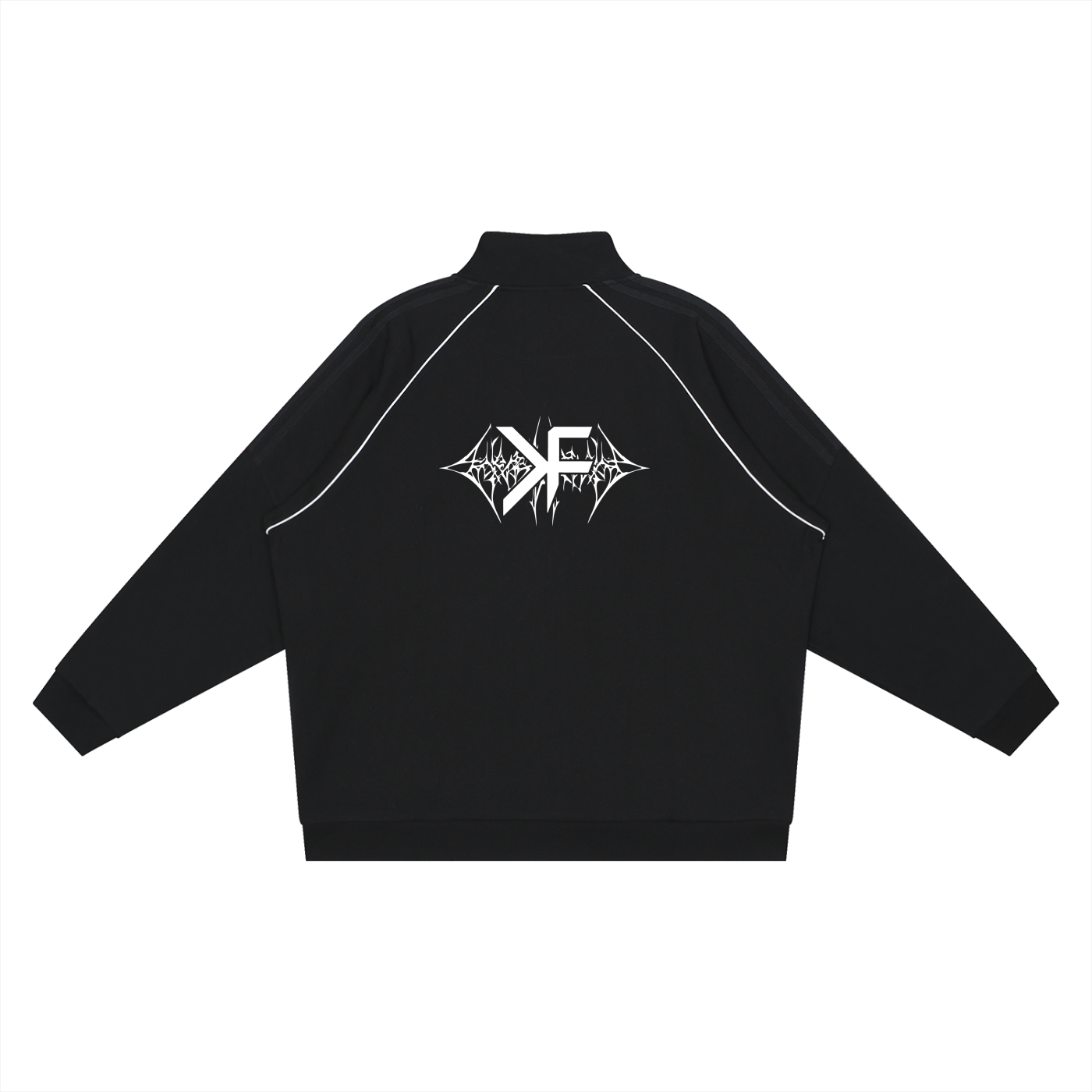 NIGHTFALL Reflection Striped Raglan Sleeve Jacket