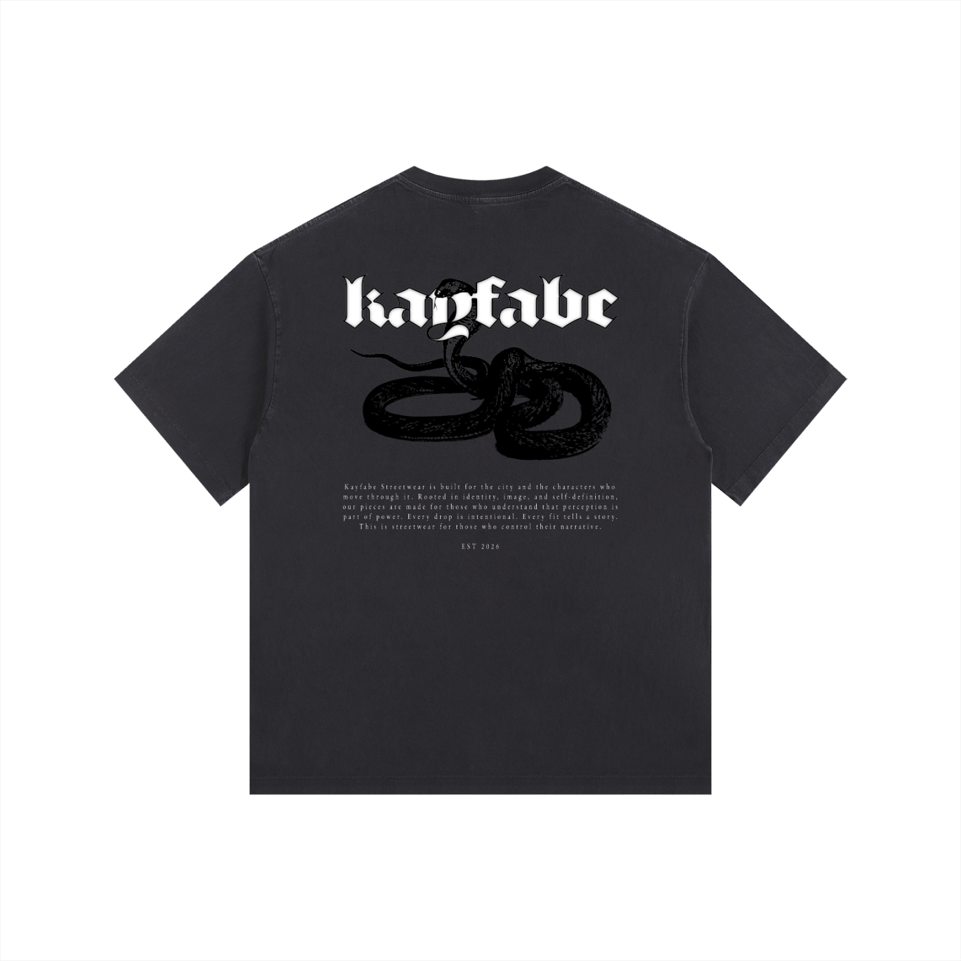 OMEN Vintage Washed Oversized Cotton T-Shirt