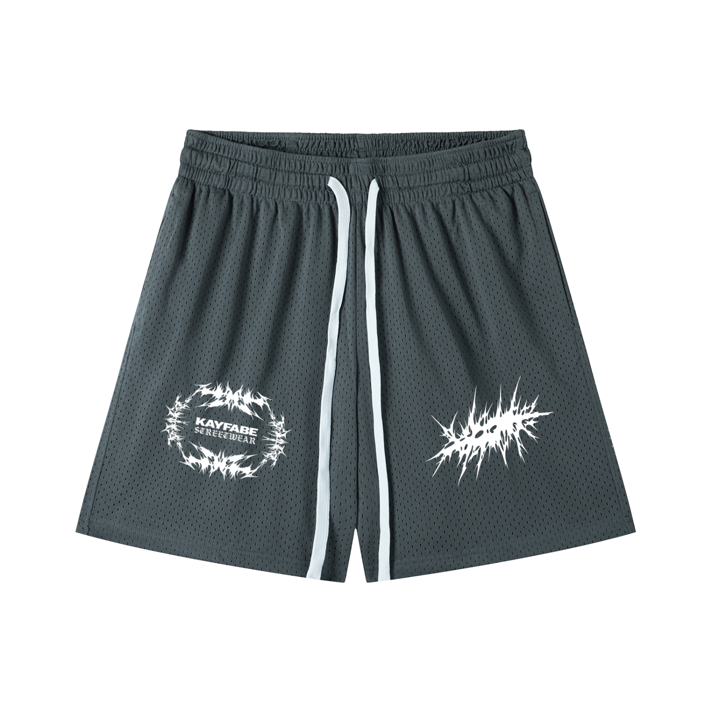 ABYSS Mesh Drawstring Shorts - Gray