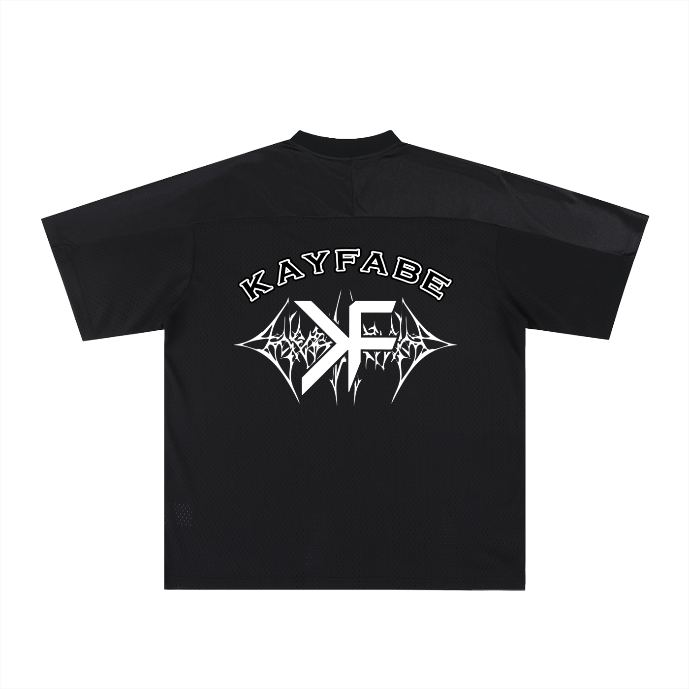 OBSIDIAN Oversized Mesh V-Neck Jersey