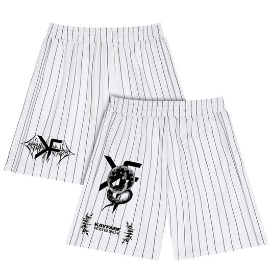 HOME-RUN Striped Loose Fit Shorts