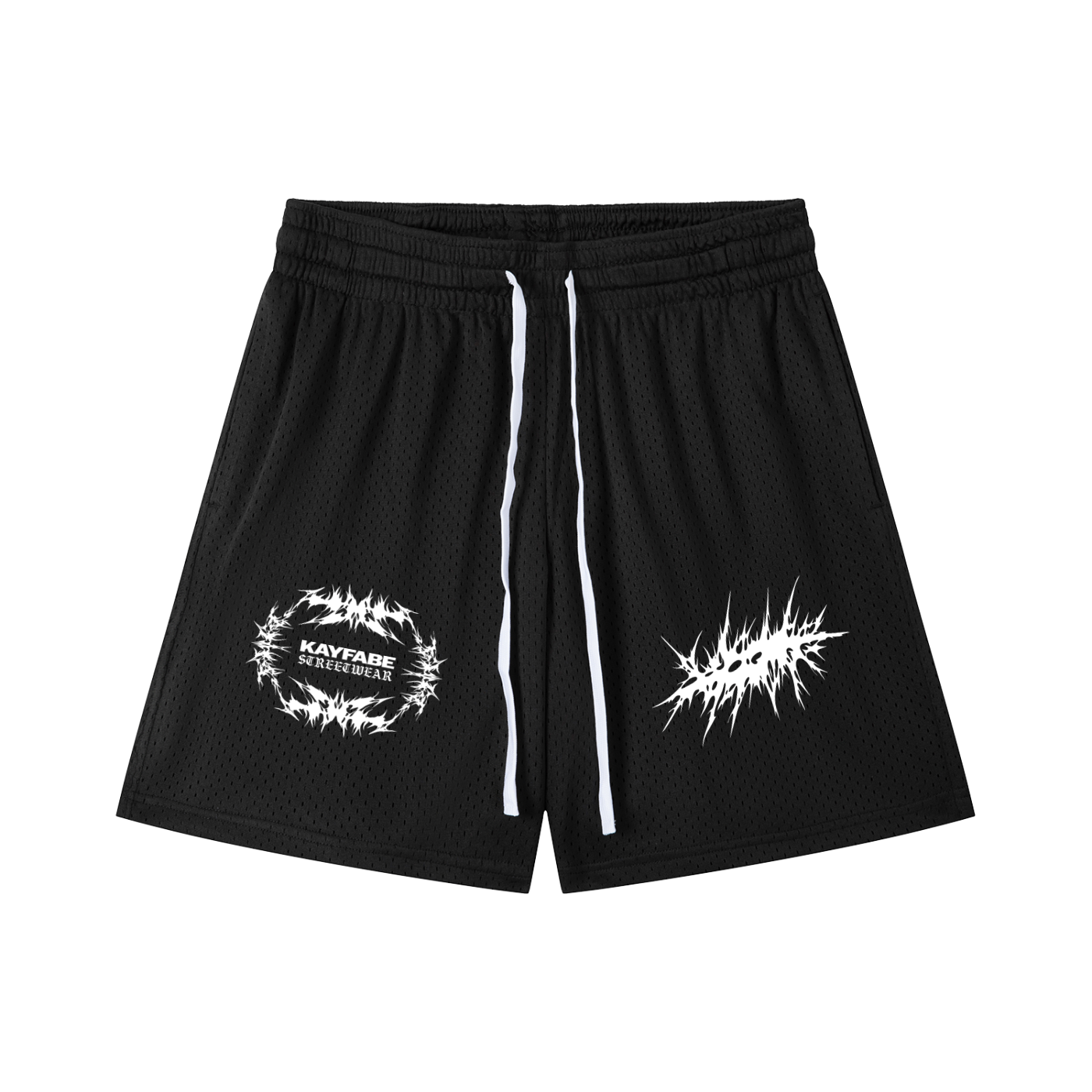 ABYSS Mesh Drawstring Shorts - Black